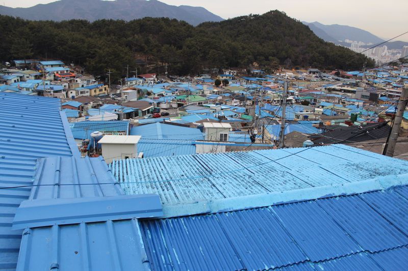 韓国のシャウエン？青い安昌（アンチャン）村は釜山初の再開発村 | 韓国 | トラベルjp 旅行ガイド