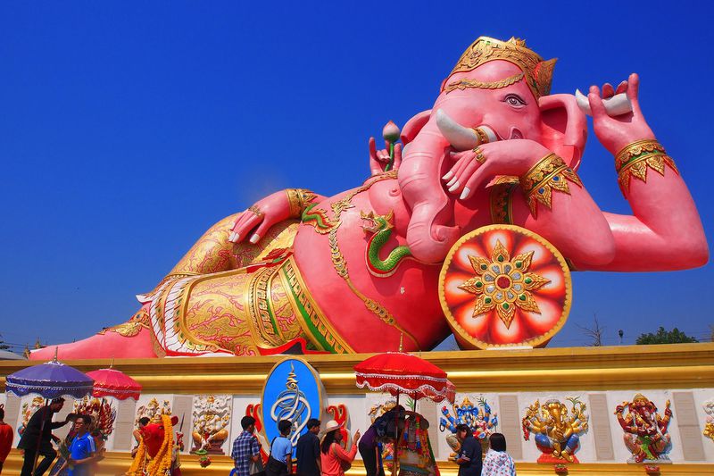 速効で夢が叶うピンクの象 タイ ワットサマーンラッタナーラーム タイ Lineトラベルjp 旅行ガイド