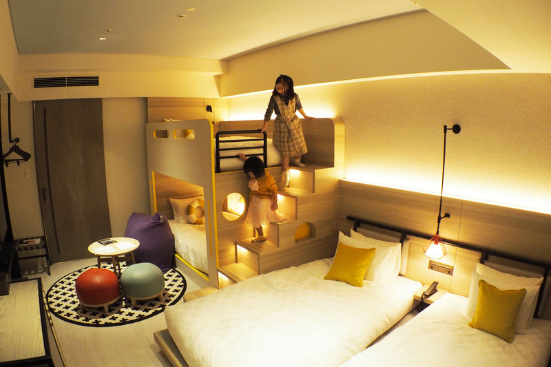 二段ベッドもある子連れに優しい「東京ベイ潮見プリンスホテル