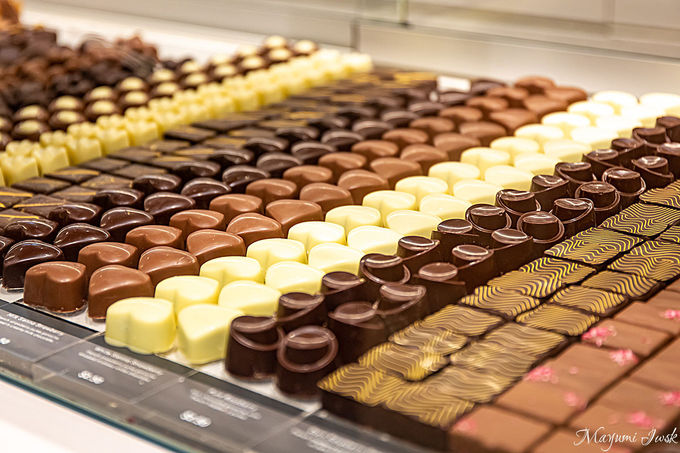 100種類以上ある美しいチョコレート