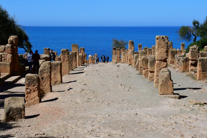 地中海が目の前に広がるティパサ遺跡