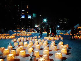 冬の札幌にゆらゆら煌く優しい灯「ゆきあかりin中島公園」