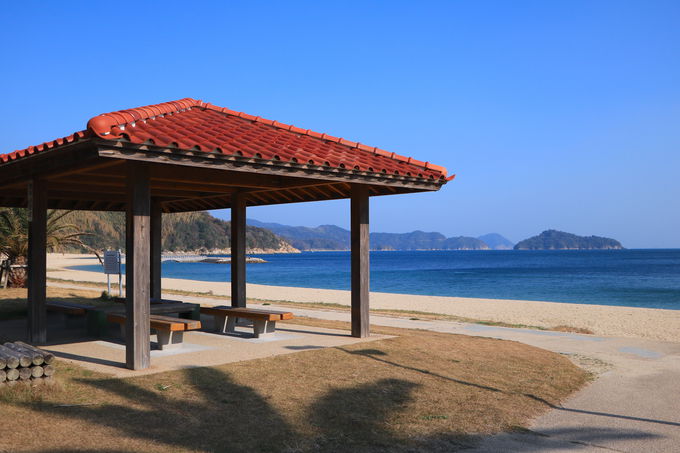 周防大島屈指の絶景「厳島神社」と「片添ヶ浜海水浴場」