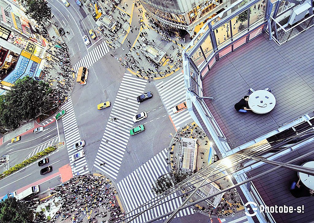 渋谷スクランブル交差点 上空で世界で１つの絶景写真！CROSSING VIEW