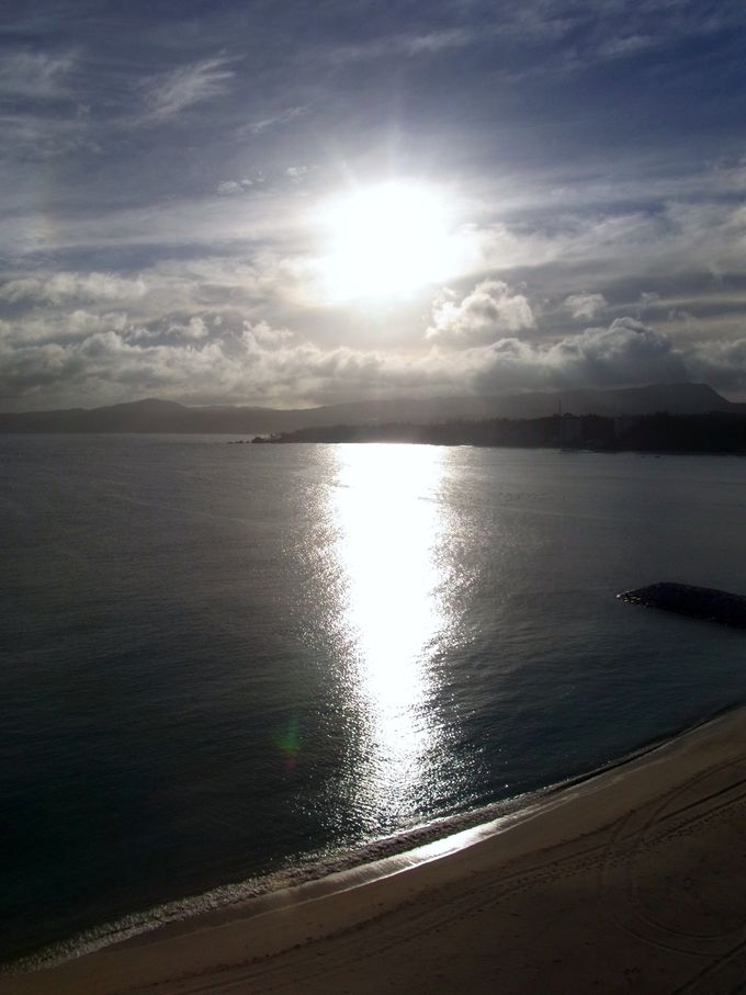 海から昇る朝陽で目覚める“テラスクラブ アット ブセナ”