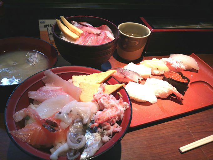 やっぱり海鮮丼やお寿司は食べたい！