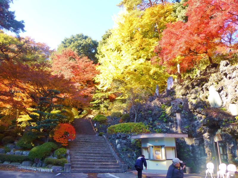 北関東一の庭園・徳明園の紅葉と、神秘の洞窟観音を訪ねて。