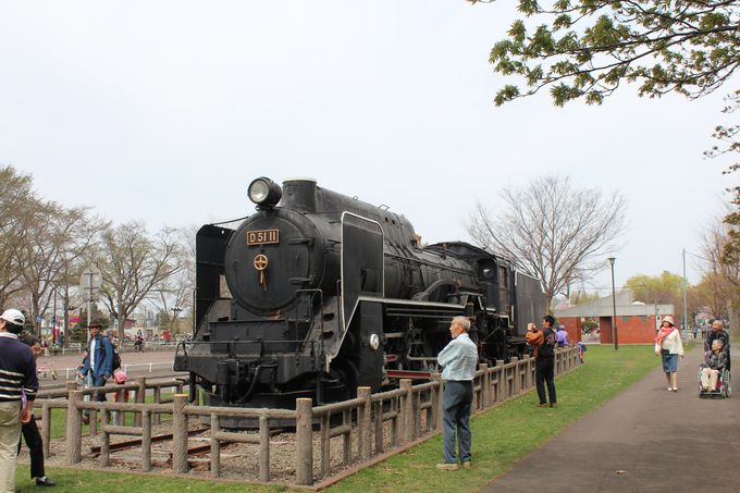 懐かしのD51形蒸気機関車（デゴイチ）が展示