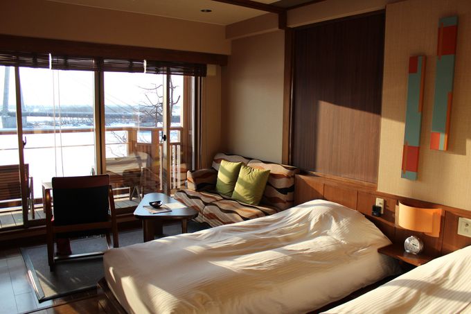 眺望の良い「十勝川温泉 第一ホテル」