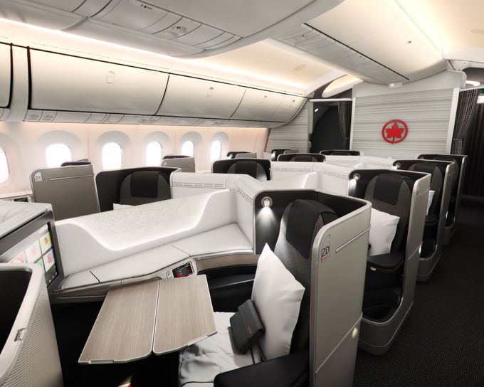 エア カナダの座席や機内食 ビジネスクラスについて解説 カナダ Lineトラベルjp 旅行ガイド