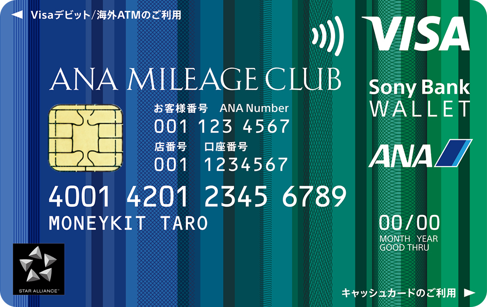 「ANAマイレージクラブ / Sony Bank WALLET」の便利な機能！