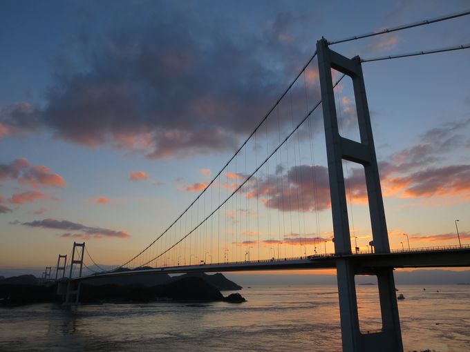 来島海峡大橋の絶景。