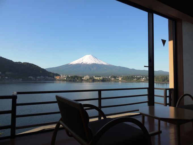 すべての客室から富士山が見える