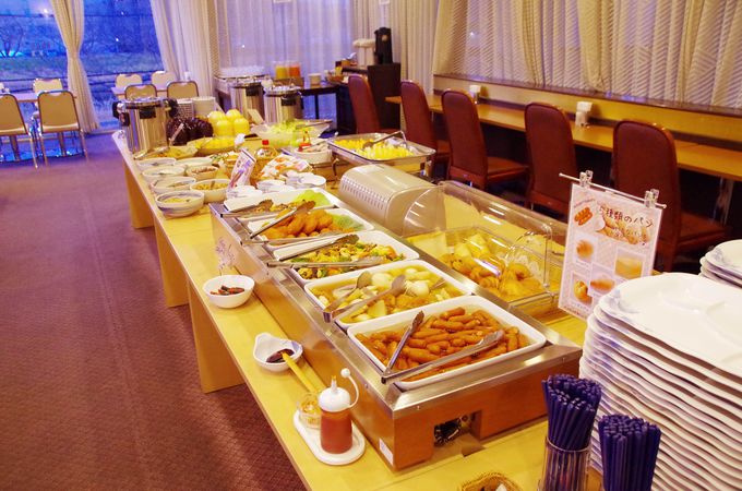 水戸プリンスホテルの名物朝食は、3種の納豆食べくらべ