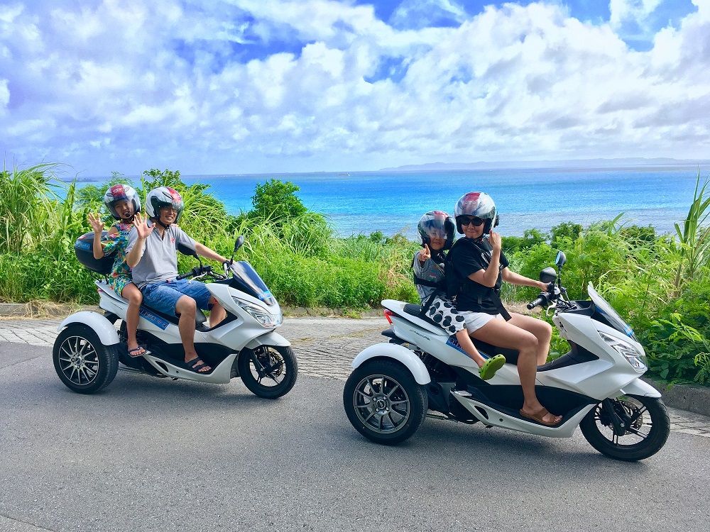 観光に飽きたら冒険だ トライク体験 In 沖縄 海を渡って離島へ行こう 沖縄県 トラベルjp 旅行ガイド