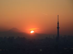 東京スカイツリーと富士山のツーショット！千葉・市川駅前アイ・リンクタウンからの絶景