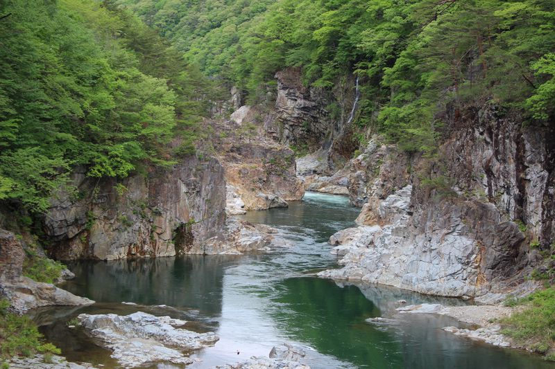 鬼怒川の渓谷美と森林浴の散策路！栃木県日光市「龍王峡」