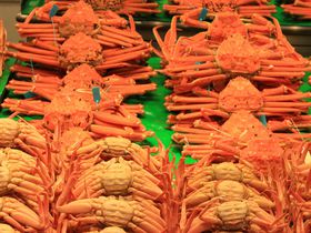 日本海の海の幸や加賀野菜が並ぶ、「近江町市場」は楽しいところ