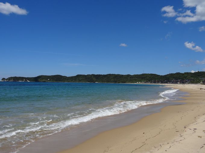 日本の渚100選の美しい海岸！琴ヶ浜