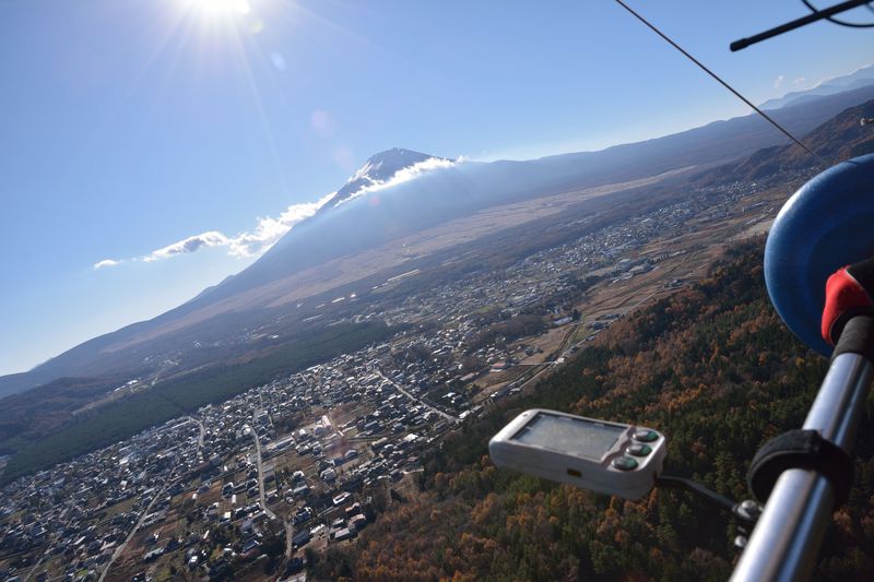 富士山！ハンググライダー！大興奮の空中飛行「忍野スカイスポーツ倶楽部」