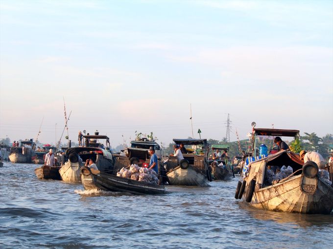 カイラン水上市場は必見 ホーチミン郊外 カントー をエンジョイ ベトナム Lineトラベルjp 旅行ガイド