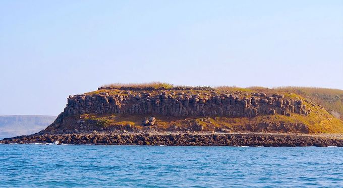 「澎湖玄武岩自然保護区」に指定された島々を眺めて