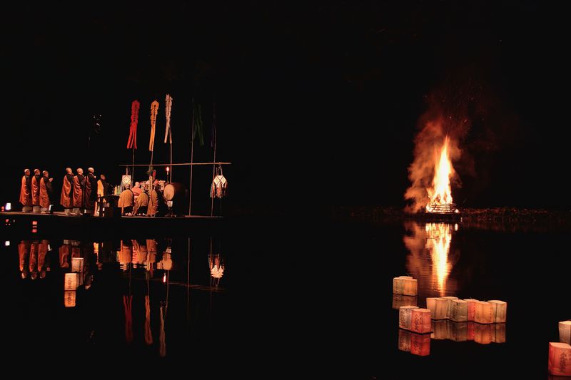 京都嵯峨野「大覚寺の送り火」で静かに夏に別れを告げよう