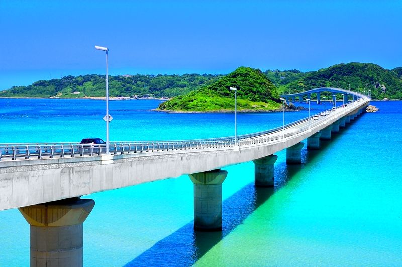 日本の橋ランキング常連！角島大橋（山口県）が絶景すぎる！