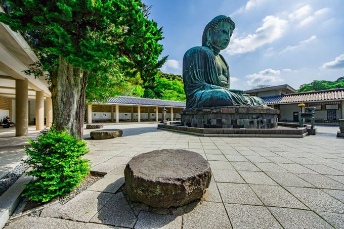 鎌倉・高徳院に残る大仏殿の「礎石」