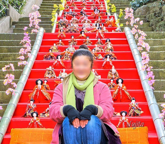 雛人形と雛壇で記念撮影が可能！伊豆・伊東温泉「MAGARI雛&KAGUYA雛」祭り