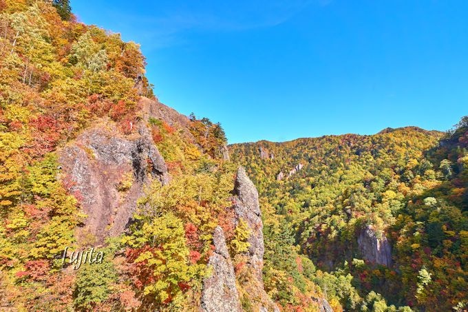 北海道 豊平峡の紅葉ベスト５ 電気バスや徒歩でダム湖の紅葉狩り 北海道 Lineトラベルjp 旅行ガイド