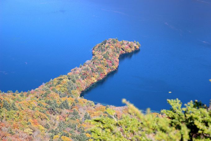 中禅寺湖を上から眺める！八丁出島の美しさ
