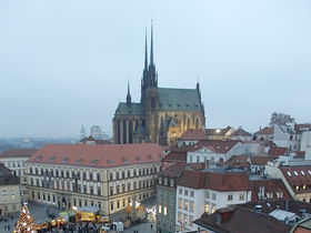 チェコ第二の都市ブルノに聳える「聖ペテロ聖パウロ大聖堂」