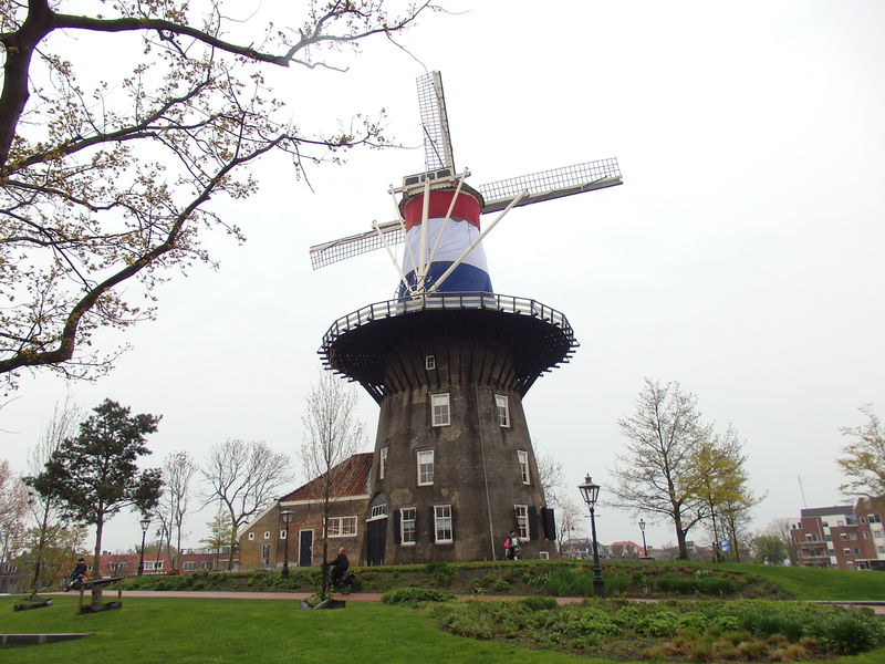 オランダの古都ライデンにある風車博物館「デ・ファルク」