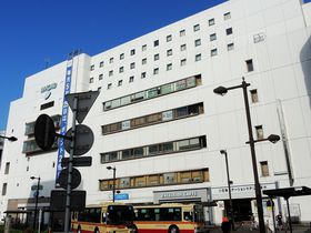 ���}���X�J�[����Ԃ���{���؉w�����́u���c�}�X�e�[�V�����z�e�� �{���؁v�̋L���T���l�C��