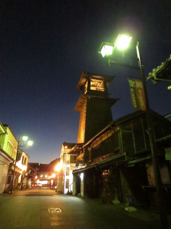 宵の小江戸観光はやはり蔵づくりの町並が続く一番街から