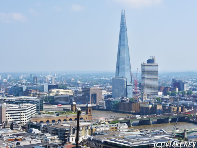 85メートルの高さから眺めるロンドンの景色