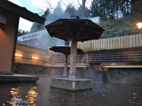 露天の上を列車がビューン！大江戸温泉物語 鳴子温泉「幸雲閣」で楽しい湯めぐり
