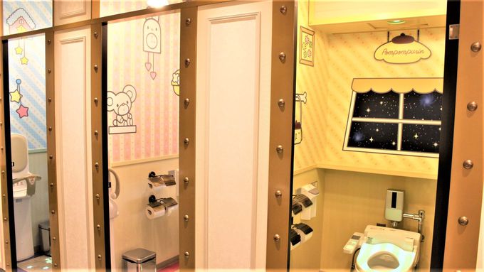 サンリオのキャラがトイレでお出迎え/東京