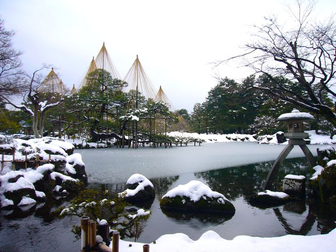 日本三名園「兼六園」で四季折々の景観を楽しむ