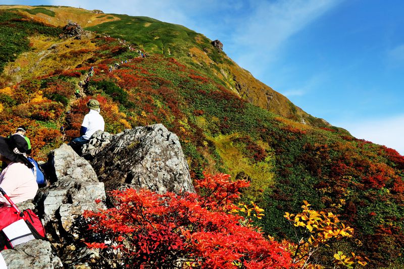 日本百名山・群馬「谷川岳」紅葉とダイナミックな山の風景の対比が楽しい！