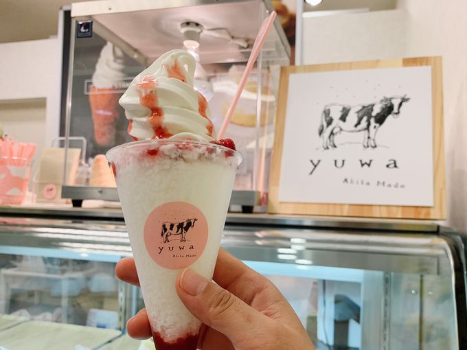 「yuwa MILK STAND」のキュートな雪国ミルクかき氷！
