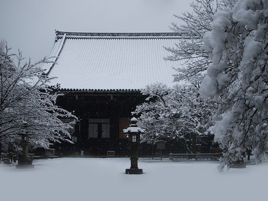 雪が深々と降る京都市内の寺社・庭園は見逃せない別世界