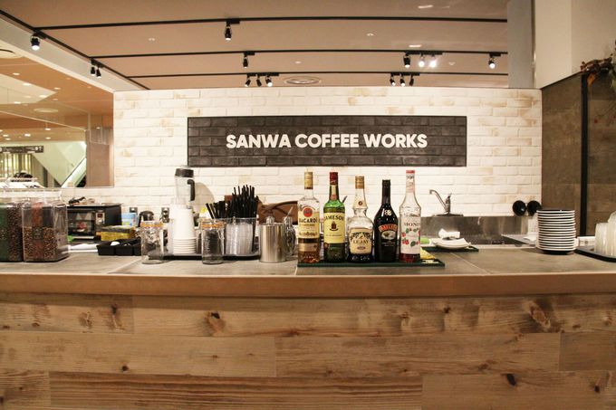 メンズフロアで異彩を放つ「SANWA COFFEE WORKS」
