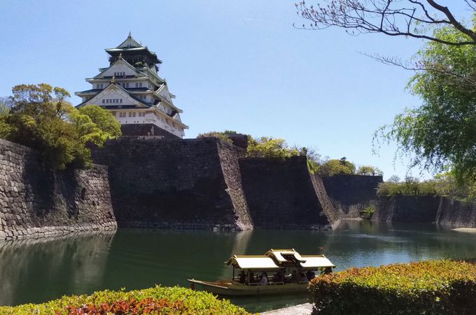 内堀の石垣を近くで見るなら大阪城御座船