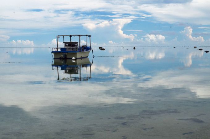 6．日本のウユニ塩湖!? 鏡張りの絶景が美しすぎる「白保海岸」（沖縄）