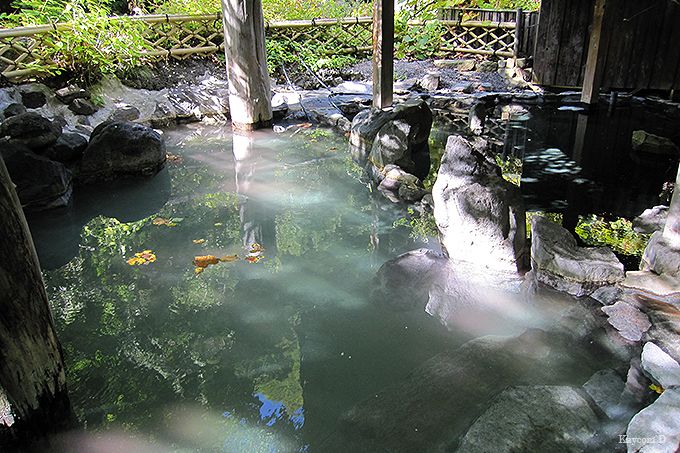 5つの異なる源泉から湧き出る温泉