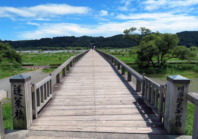 蓬莱橋 渡れば7 4 厄無し 島田の世界一長い木造歩道橋とは 静岡県 トラベルjp 旅行ガイド