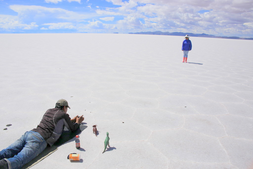 乾季のウユニ塩湖だからこそ撮れる写真