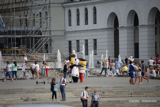 キエフの中心「独立広場」